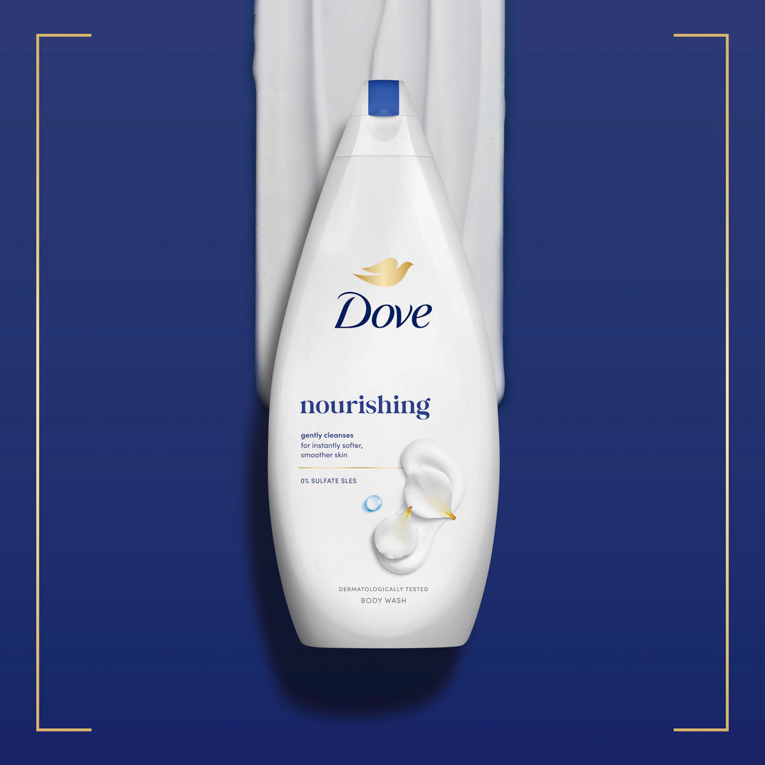 Dove Nourishing Body Wash Body Cleanser shower gel with plant-based moisturisers for softer, smoother skin after one shower 720 ml