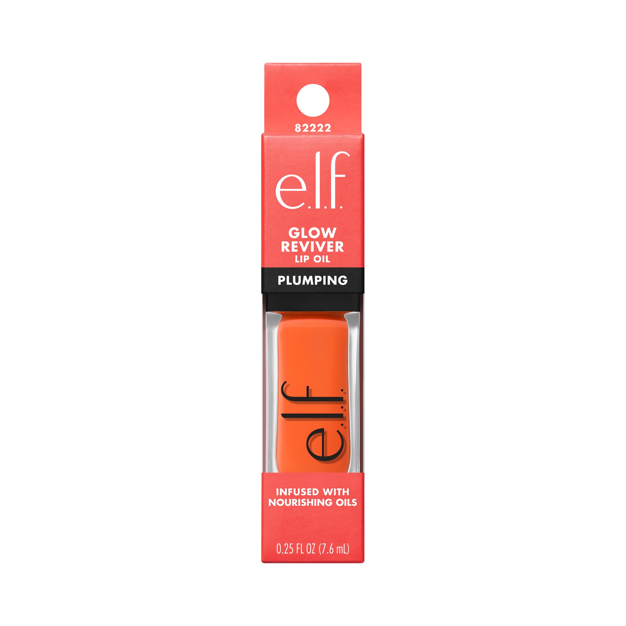 e.l.f. Glow Reviver Plumping Lip Oil, Tinted Lip Plumper for a High-Shine, Plump Finish, Infused with Jojoba Oil, Vegan & Cruelty-Free, Piggy Bank