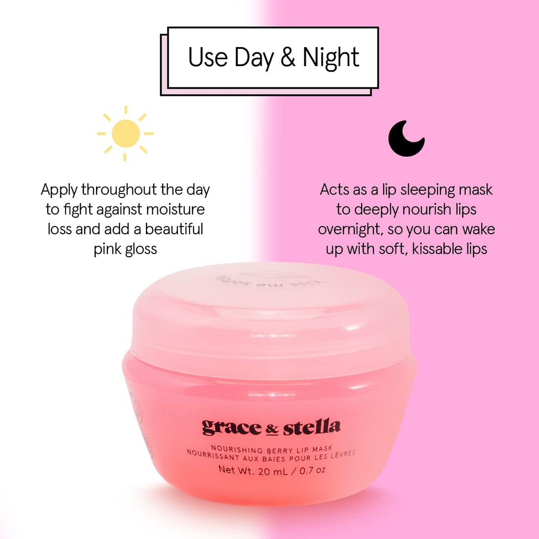 grace & stella Award Winning Lip Butter - Hydrating Lip Balm - Nourishing Lip Mask (1-pack) Travel Essentials, Travel Size Toiletries, Birthday Gifts for Women & Teens - Overnight Lip Repair - Vegan Halalzen