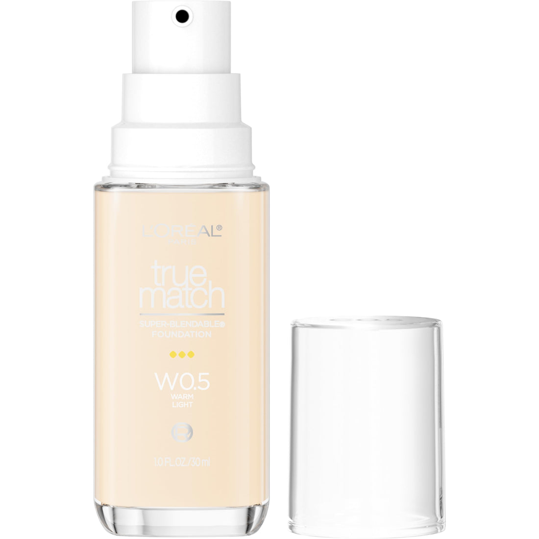 L'Oreal Paris True Match Super-Blendable Foundation, Flüssig-Foundation mit mittlerer Deckkraft, N3, Hell-Mittel, 30 ml