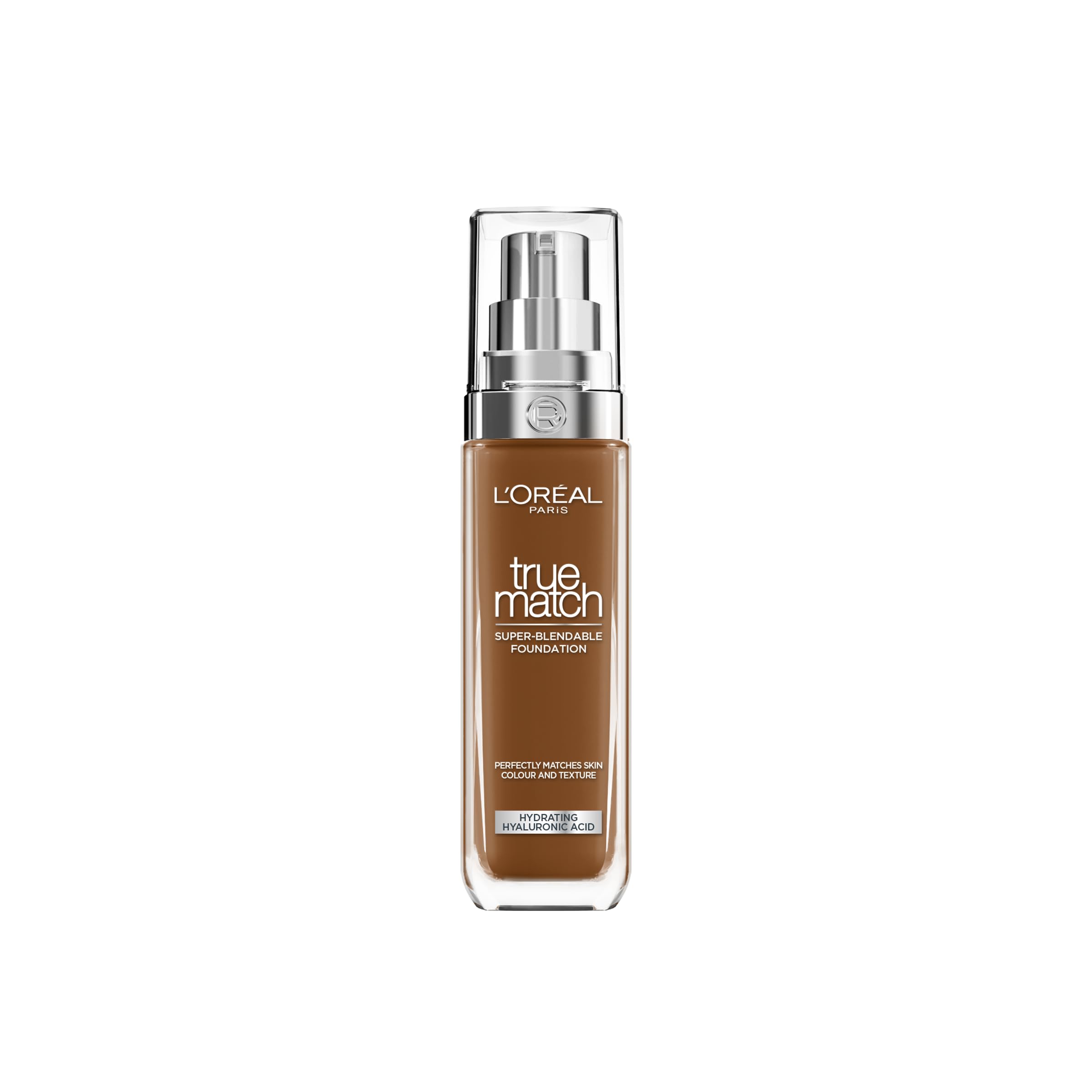 L'Oréal Paris Foundation for Face, Skincare Infused with Hyaluronic Acid, True Match Hydrating Liquid Foundation for All Skin Tones, SPF 16, 1N Ivory, 30 ml Halalzen