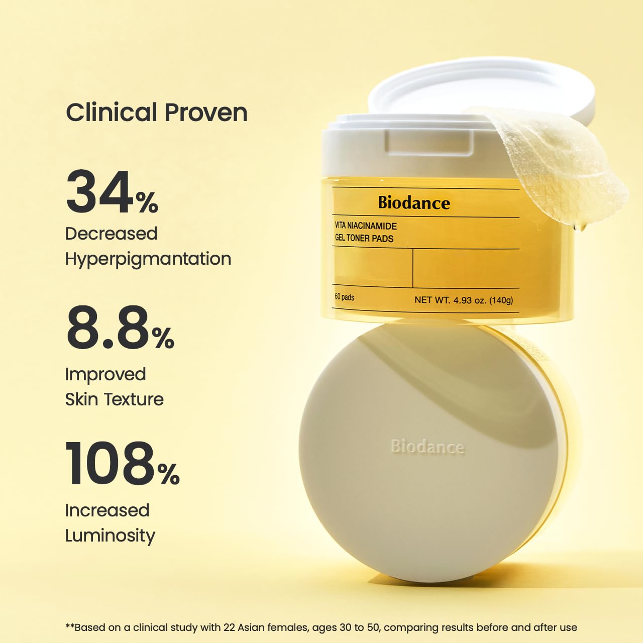 Biodance Collagen Gel Toner Pads, Porenverkleinerer für das Gesicht, verbessert die Elastizität, aufpolsternde Toner-Pads für empfindliche Haut, vorgetränkte Pads, koreanische Hautpflege, Muttertagsgeschenkeㅣ60 Pads