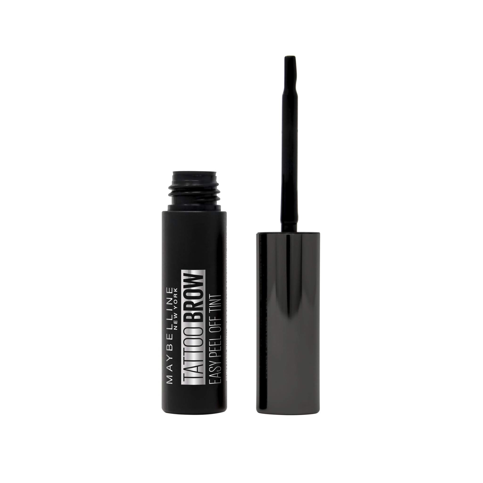 Maybelline New York Tattoo Brow Peel Off Eyebrow Gel Tint, Semi-Permanent Colour, Waterproof, Lasts up to 3 Days, Colour: Dark Brown