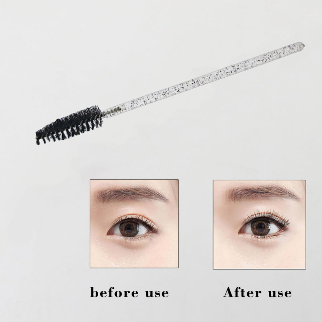 ZHIYE 50 pcs Eyelash Mascara Brushes, Wands Applicator Eyebrow Brush Makeup Kit, Eyebrow Castor Oil Brush Makeup Tool Halalzen