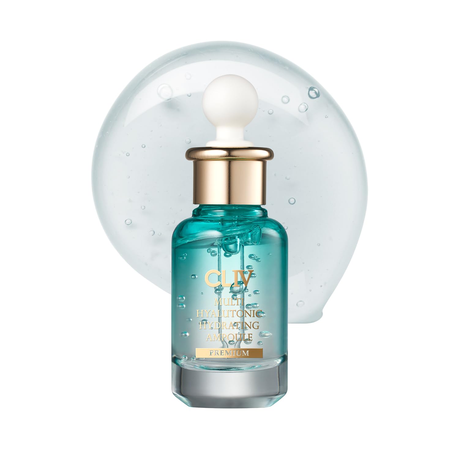 CLIV Multi Hyaluronic Hydrating Ampoule | 85% Hyaluronic Acid, 8-Layer Hydration, Ceramides & Panthenol for Deep Moisture Care | Korean Skincare Nourishing Serum | 1.01 Fl Oz (Pack of 1) Halalzen