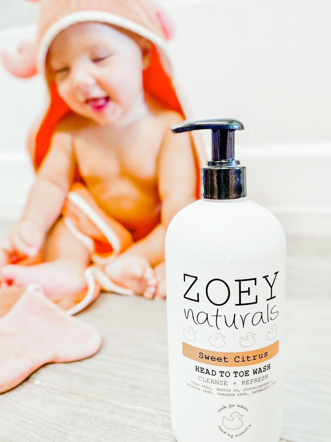 Zoey Naturals - Soothing Lavender Wash & Shampoo - Toddlers & Kids - With Tear-free, Paraben-Free, All Natural Ingredients for Sensitive Skin- 17 Oz Halalzen