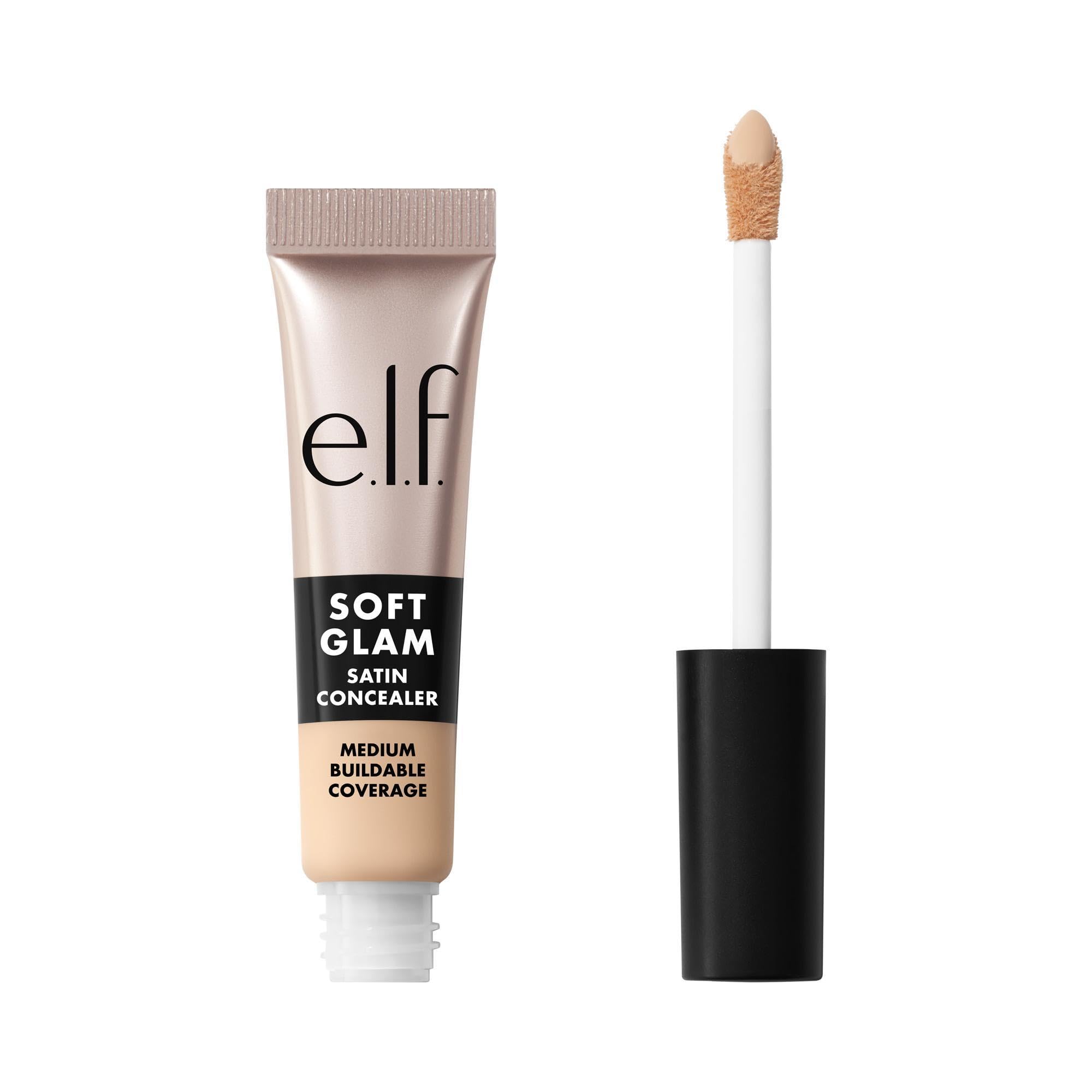 e.l.f. Soft Glam Satin Concealer, Medium Coverage for Blemishes & Under-Eye, Crease-Resistant, Long-Lasting, Vegan & Cruelty-Free, 13 Fair Neutral Halalzen