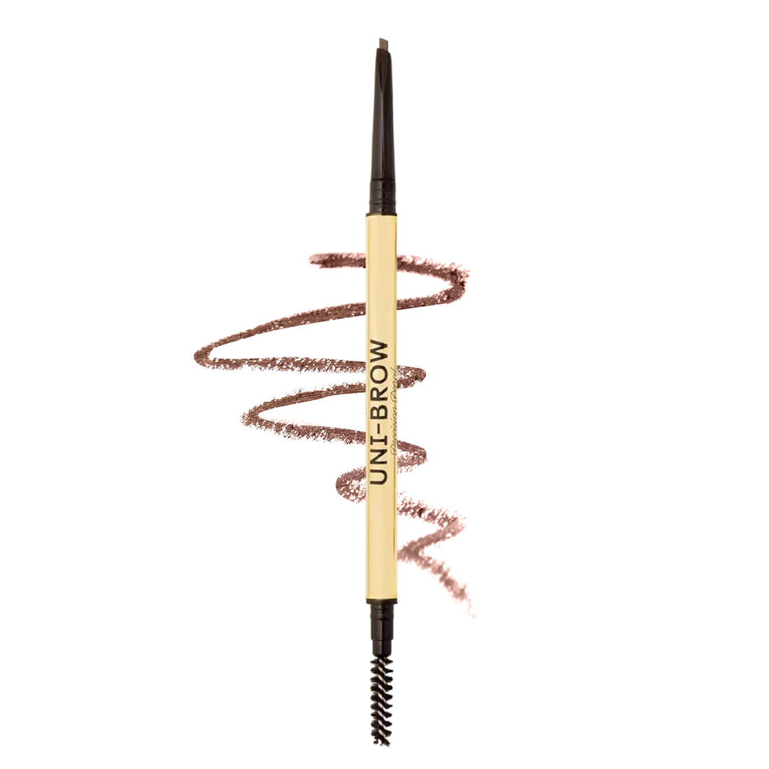 Winky Lux Uni-Brow Eyebrow Pencil, Dual-Ended with Spoolie, Waterproof Brow Definer with Ultra-Fine Tip, Universal Shade for Natural Looking Brows (Brown, Blonde, Taupe)