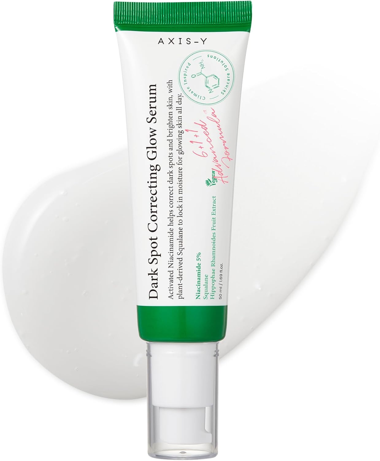 AXIS-Y Dark Spot Correcting Glow Serum - 5% Niacinamide K-Beauty Hyperpigmentation Dark Spot Remover - Vegan Korean Skincare Brightening Face Serum - 50ml/1.69 fl. oz.