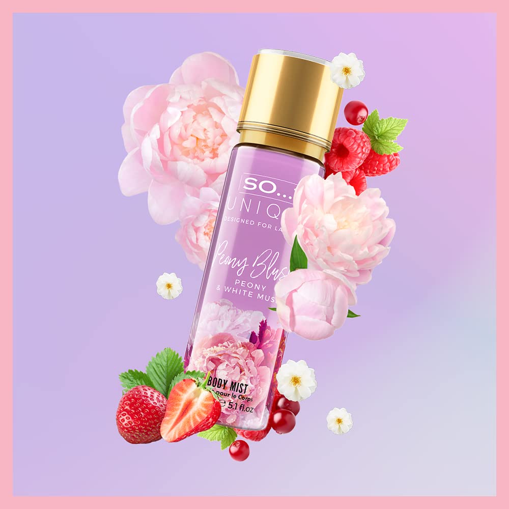 So…? Unique Mini Mist Womens Gift Set with Vanilla Candy, Sweet Pea, Truffle Cream, & Cashmere, Body Mist Fragrance Spray Set (4 x 50ml.) Halalzen