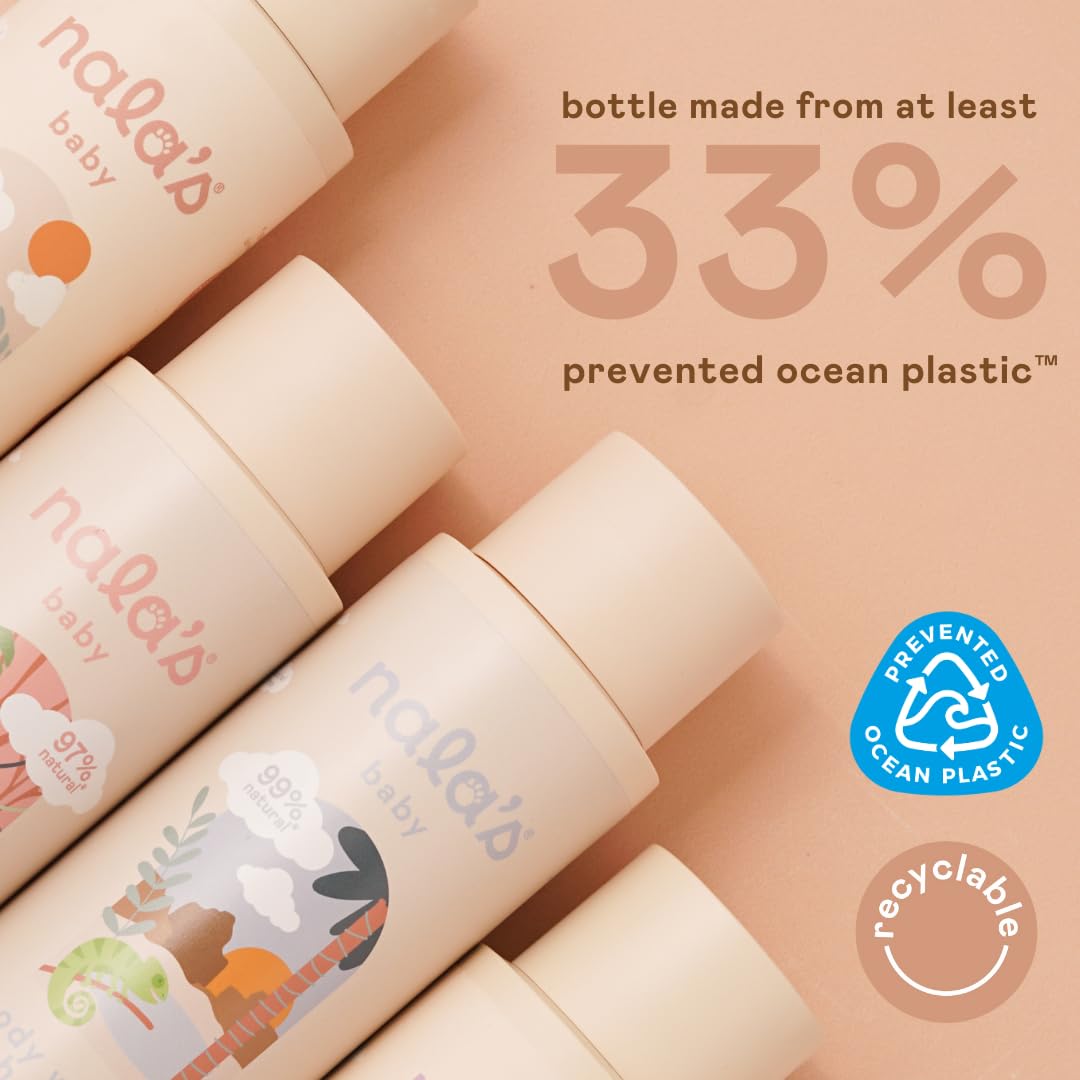 Nala's Baby Nighttime Oil Vanilla Cloud | Award-winning |99% Natural | Paediatrician-approved | Shea Butter, Cocoa Butter and Camomile | Vegan | 200ml | Nalas Baby Halalzen
