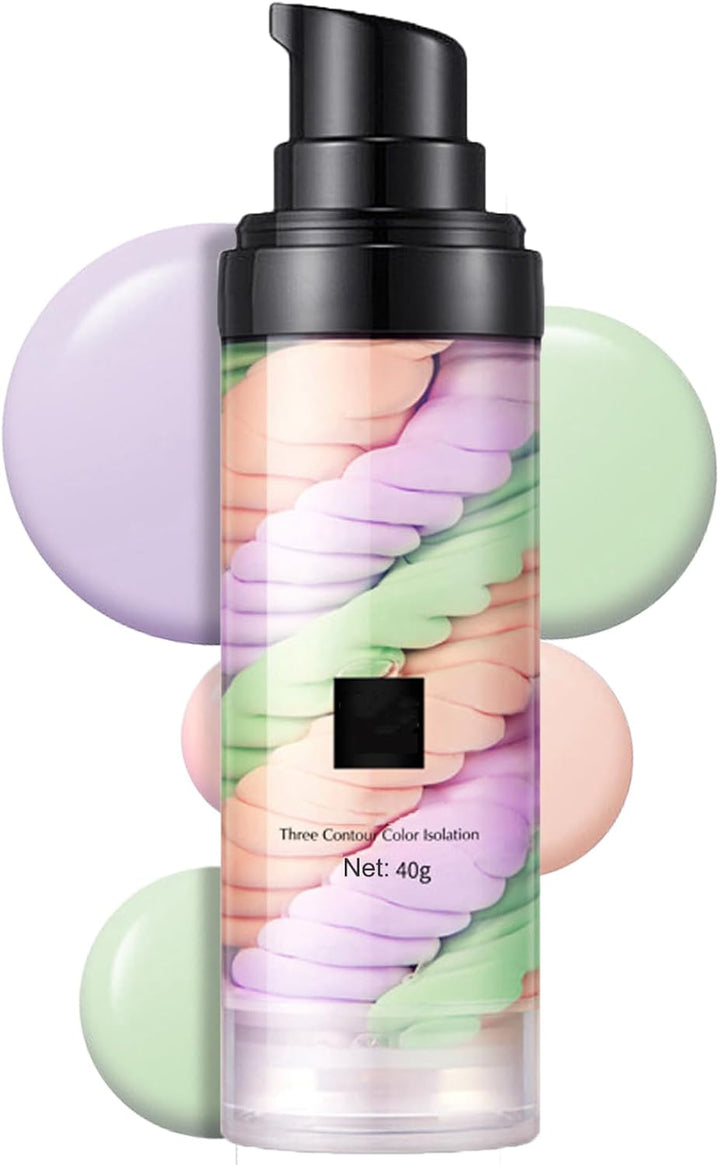 SONGQEE One Step Color Corrector Face Primer, Skin Perfecting Primer Isolation Cream, Skin Tone Correcting and Brightening Makeup Primer, Oil Control Moisturizing, Vegan Friendly Halalzen