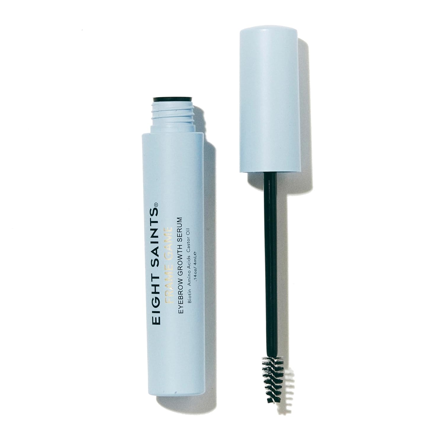 Eight Saints Frame Game Eyebrow Growth Serum for Thicker, Fuller Brows, with Biotin, Amino Acids, and Castor Oil, Brow Enhancing Treatment for Thin Eyebrows, Nourishing Eyebrow Serum, 0.14 fl oz