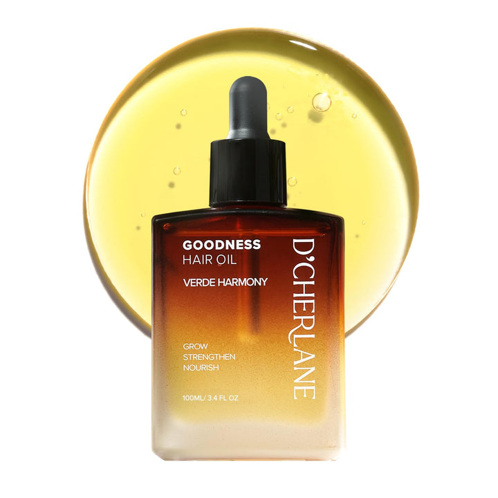 D'Cherlane Hair Growth Oil – Scalp Treatment with Rosemary, Argan, Coconut & Castor Oil Organic | Lightweight, Non-Greasy Formula for Fuller, Thicker, Stronger Strands | Gifts for Women