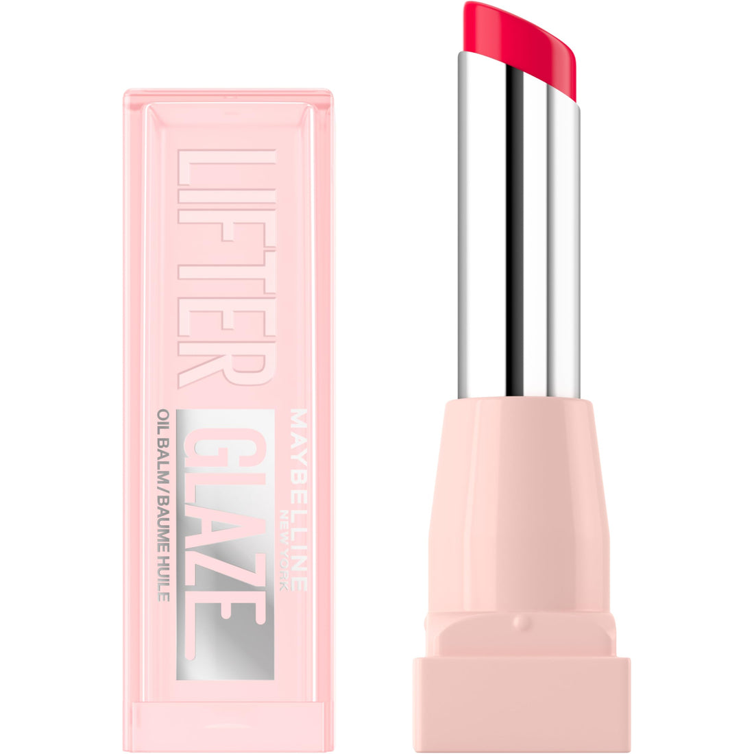 Maybelline New York Lifter Glaze Lip Oil Balm, Up to 24HR Hydration, Plumping for Fuller Lips, Hyaluronic Acid & Acerola Cherry Extract for Ultra-Comfortable Shine, Shade: Pink Drip
