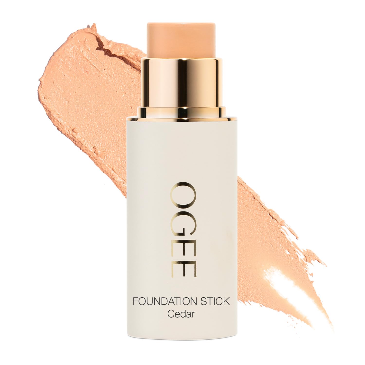 Ogee Sculpted Complexion Foundation Stick (Mahogany 14.5N - Deep Cocoa, Rich Undertones) Full Coverage Foundation Makeup - Instantly Balance & Even Complexion - 70% Organic Ingredients