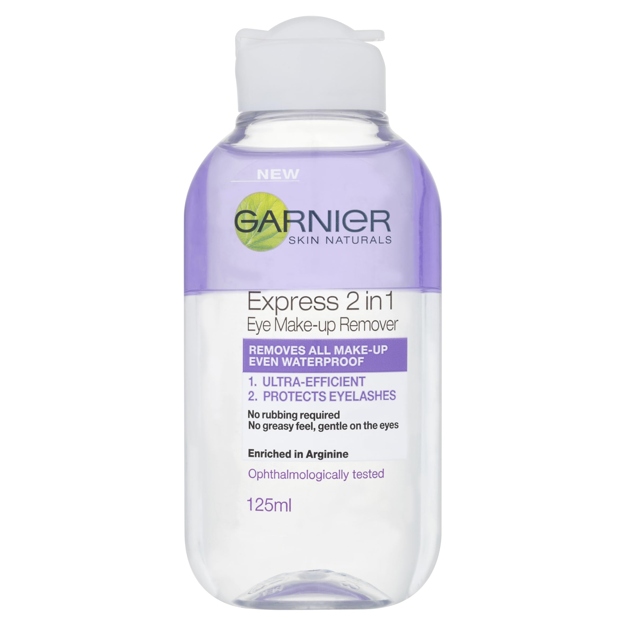 Garnier Skin Active 2 in1 Eye Make Up Remover, Suitable For Waterproof Makeup, Gentle On Eyes and Eyelashes, Use With Reusable Micellar Eco Pads, 125 ml Halalzen