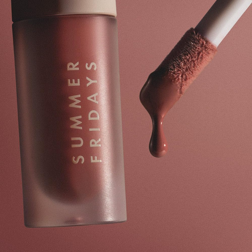 Summer Fridays Dream Lip Oil - Hydrating Tinted Lip Gloss Oil - Non-Sticky Formula with Skincare Benefits for Long-Lasting Softness + Shine - Effortless Beauty Gifts - Bare Sand (0.15 Oz)