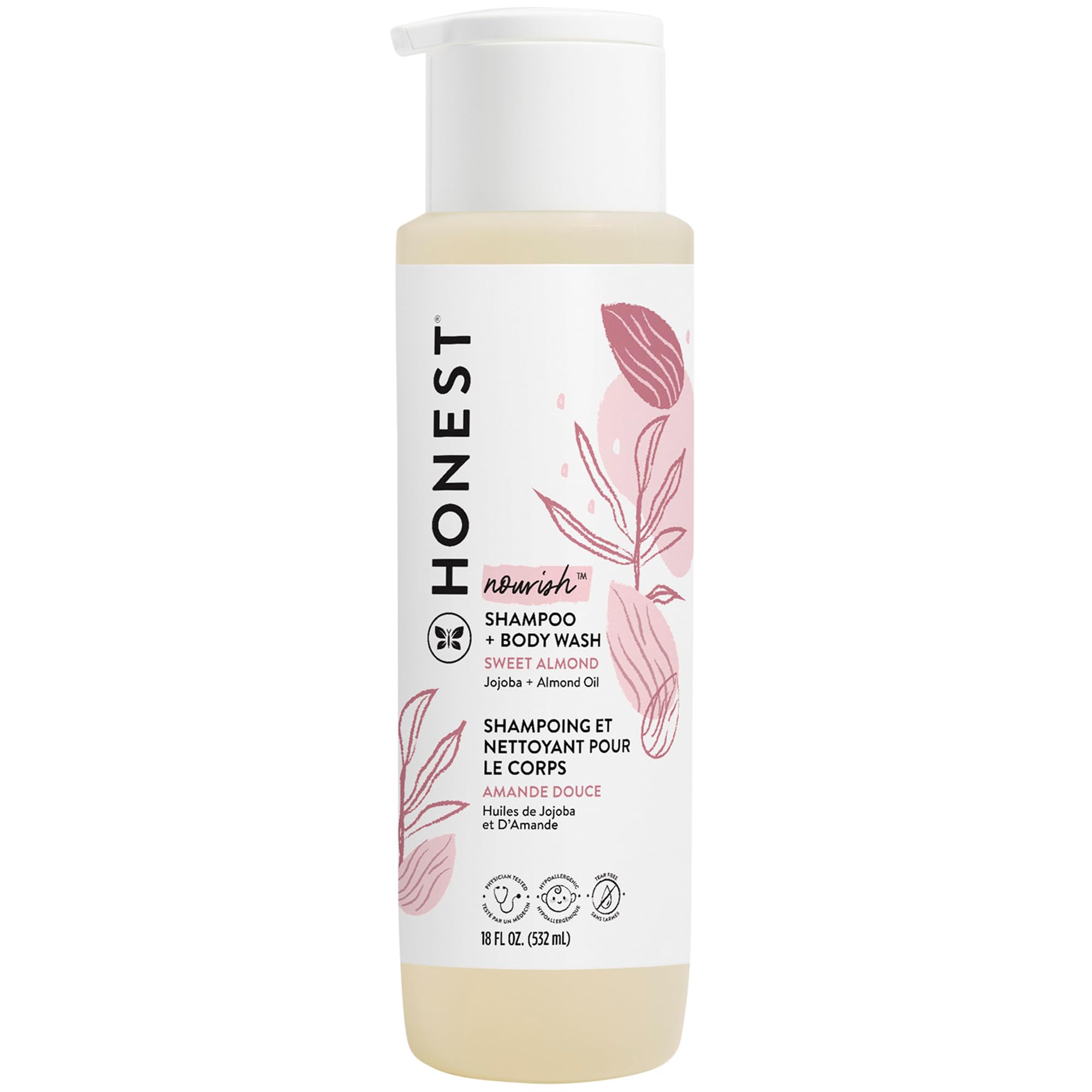 The Honest Company 2-in-1 Cleansing Shampoo Body Wash Gentle for Baby, Naturally Derived, Tear-free, Hypoallergenic, Lavender Calm, 18 fl oz Halalzen