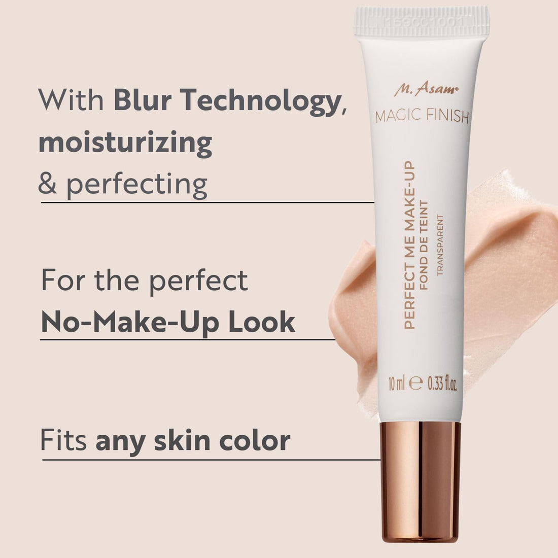 M. Asam Magic Finish Perfect Me Primer Sample (Tube 10ml) - Make-Up Hydrating Face Foundation Primer For A Flawless Skin, Ideal For Touch Ups, With Blurring Effect, Matches Various Skin Tones Halalzen