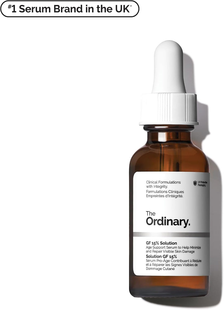 The Ordinary GF 15% Solution, Anti-Aging Formula for Visible Skin & Wrinkle Repair, 30ml
