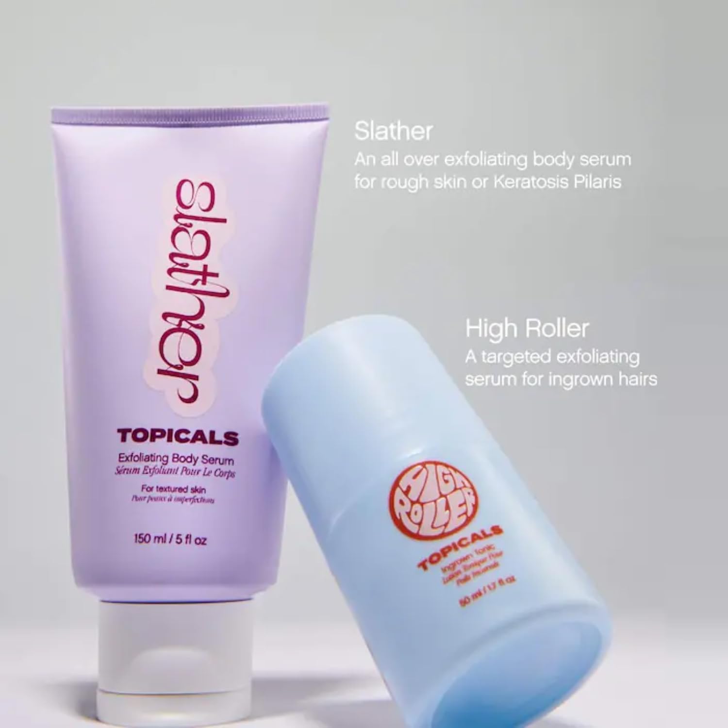 Topicals High Roller Ingrown Hair Serum | Roll-on Tonic to Soothe and Calm Irritated Skin on Face, Armpits and Bikini Areas | Contains Salicylic and Glycolic Acid | Vegan and Cruelty-Free (1.7 Fl Oz) Halalzen