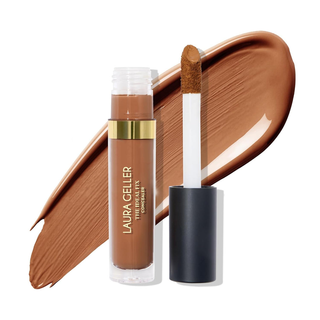 LAURA GELLER NEW YORK The Ideal Fix Concealer (Tan) - Long-Lasting Liquid Concealer For Covering Under Eye Dark Circles & Blemishes Halalzen