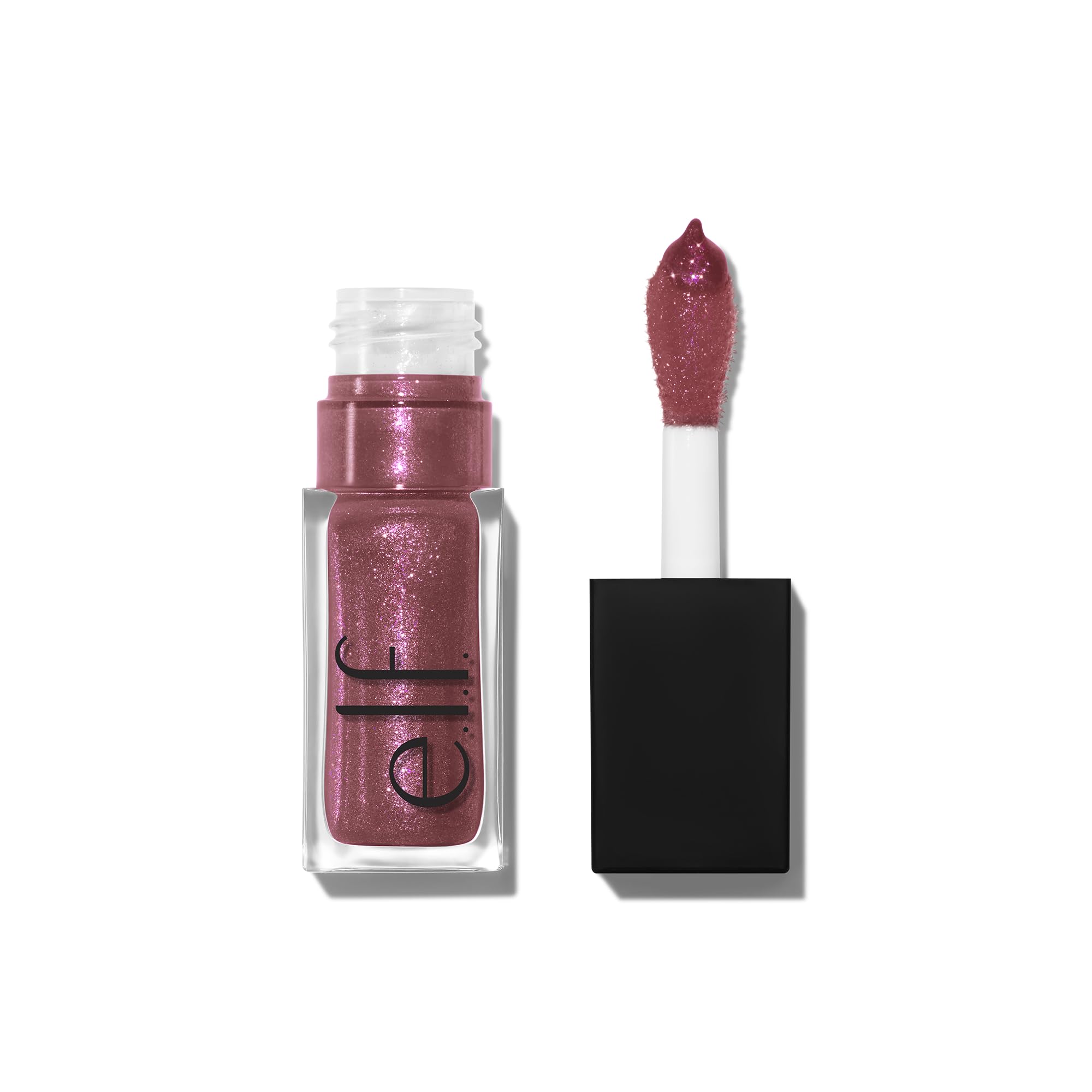 e.l.f. Glow Reviver Lip Oil, Nourishing and Hydrating with High-Shine Glimmer Finish & Sheer Wash of colour, Minty Scent, Non-Sticky, Vegan & Cruelty-free, Candy Coded