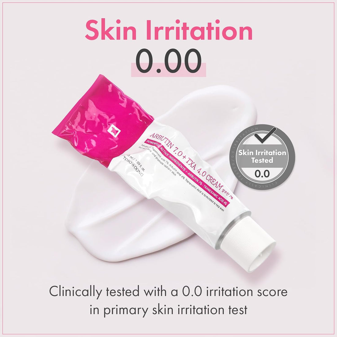TOSOWOONG Arbutin 7% + Tranexamic Acid 4% Cream, 70,000ppm Arbutin, 40,000ppm TXA, Niacinamide, Glutathione, Dark Spots, Freckle, Blemishes, Pigmentation, Korean Skin Care, 50ml, 1.69 fl.oz. Halalzen