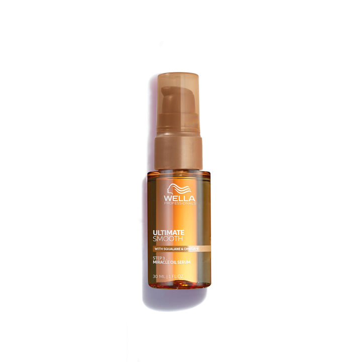 Wella Professionals Ultimate Smooth Miracle Oil Serum - Hair Oil With Squalane & Omega 9 - For Dry, Dull & Frizzy Hair ( Halalzen