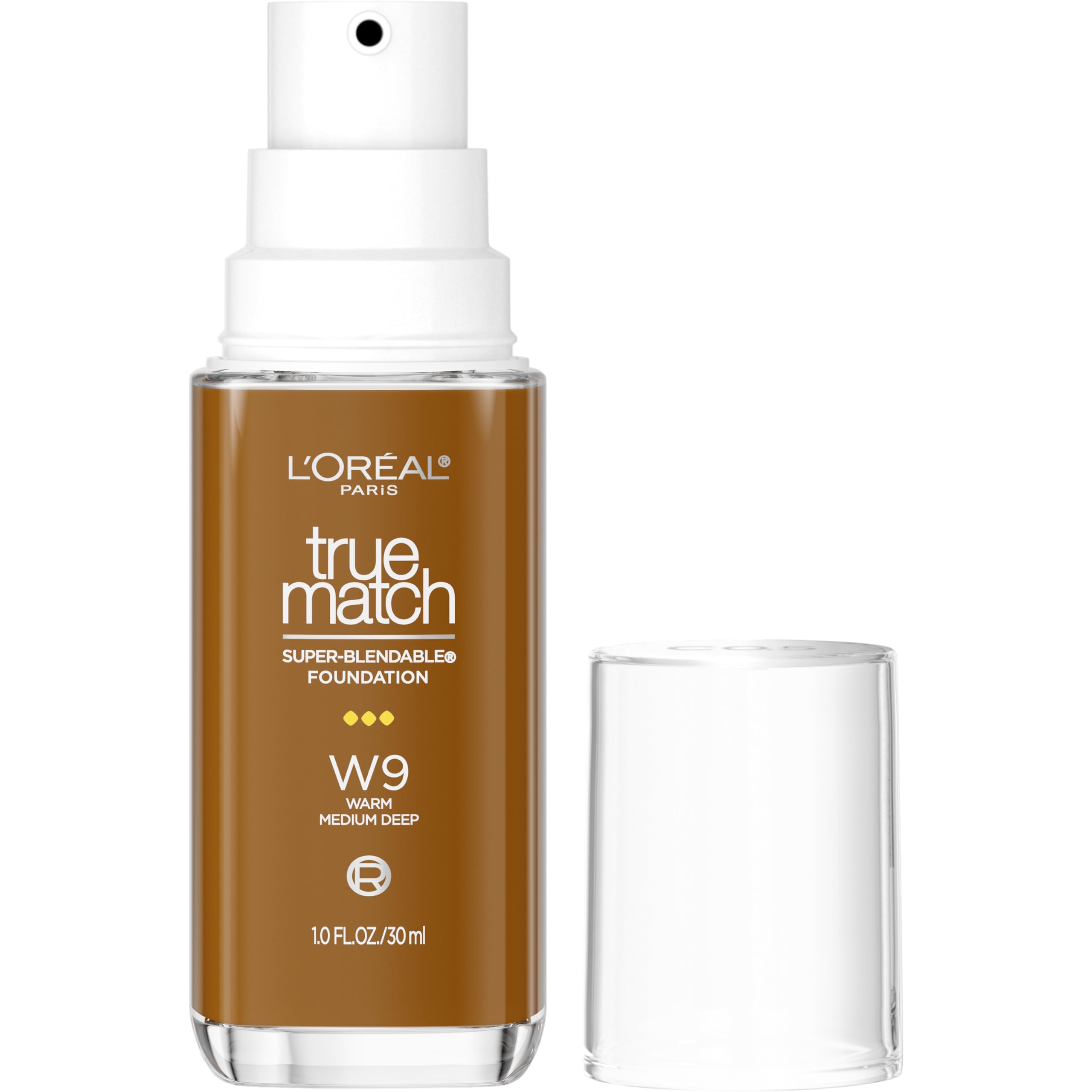 L'Oreal Paris True Match Super-Blendable Foundation, Flüssig-Foundation mit mittlerer Deckkraft, N3, Hell-Mittel, 30 ml