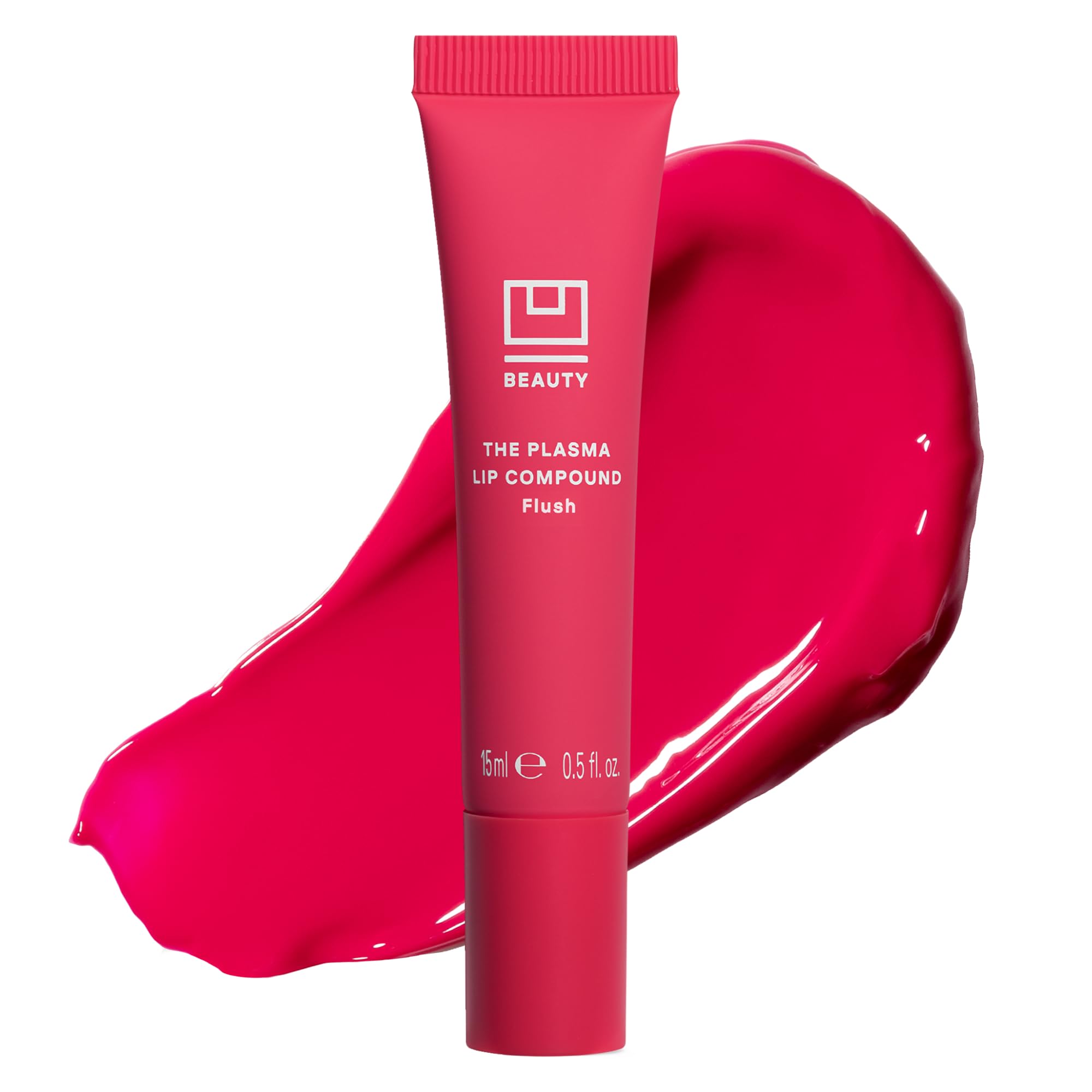 U Beauty The PLASMA Lip Compound - Anti-Wrinkle & Anti-Aging Treatment - Clear Plumping Lip Gloss with Hyaluronic Acid for Deep Hydration - Salicylic Acid, Vitamin E, & Peptides Contour Lips, 15 mL Halalzen