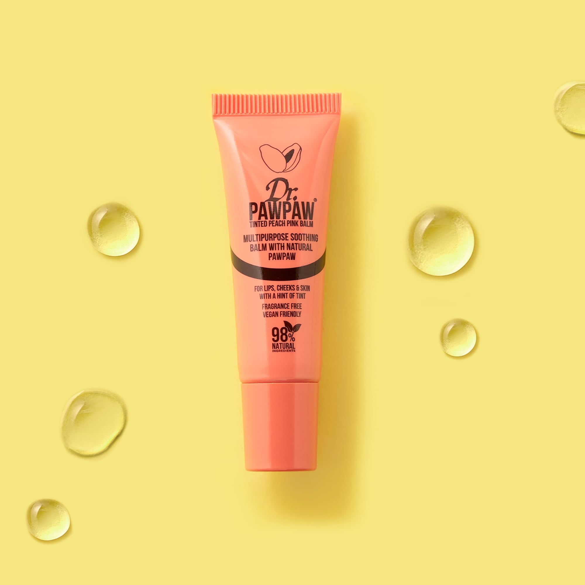 Dr.PAWPAW Overnight Lip Mask 10ml, Natural Hydrating Lip Treatment with Pawpaw Aloe Vera Olive Oil and Peptides, Vegan Balm to Smooth and Plump Lips Overnight Halalzen