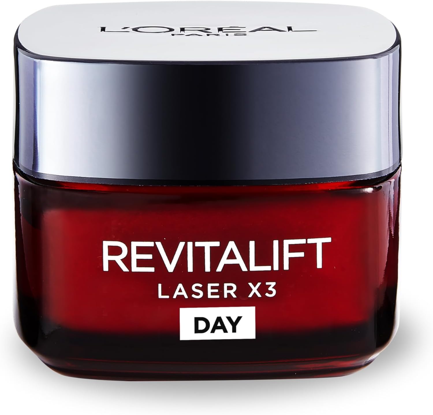 L’Oréal Paris Laser Renew Triple Action Anti-Ageing, Skin Retightening Day Cream, Visibly Reduce Wrinkles & Fine Lines; Moisturises, Firms & Brightens Skin; Retinol, Hyaluronic Acid & Vitamin C, 50ml