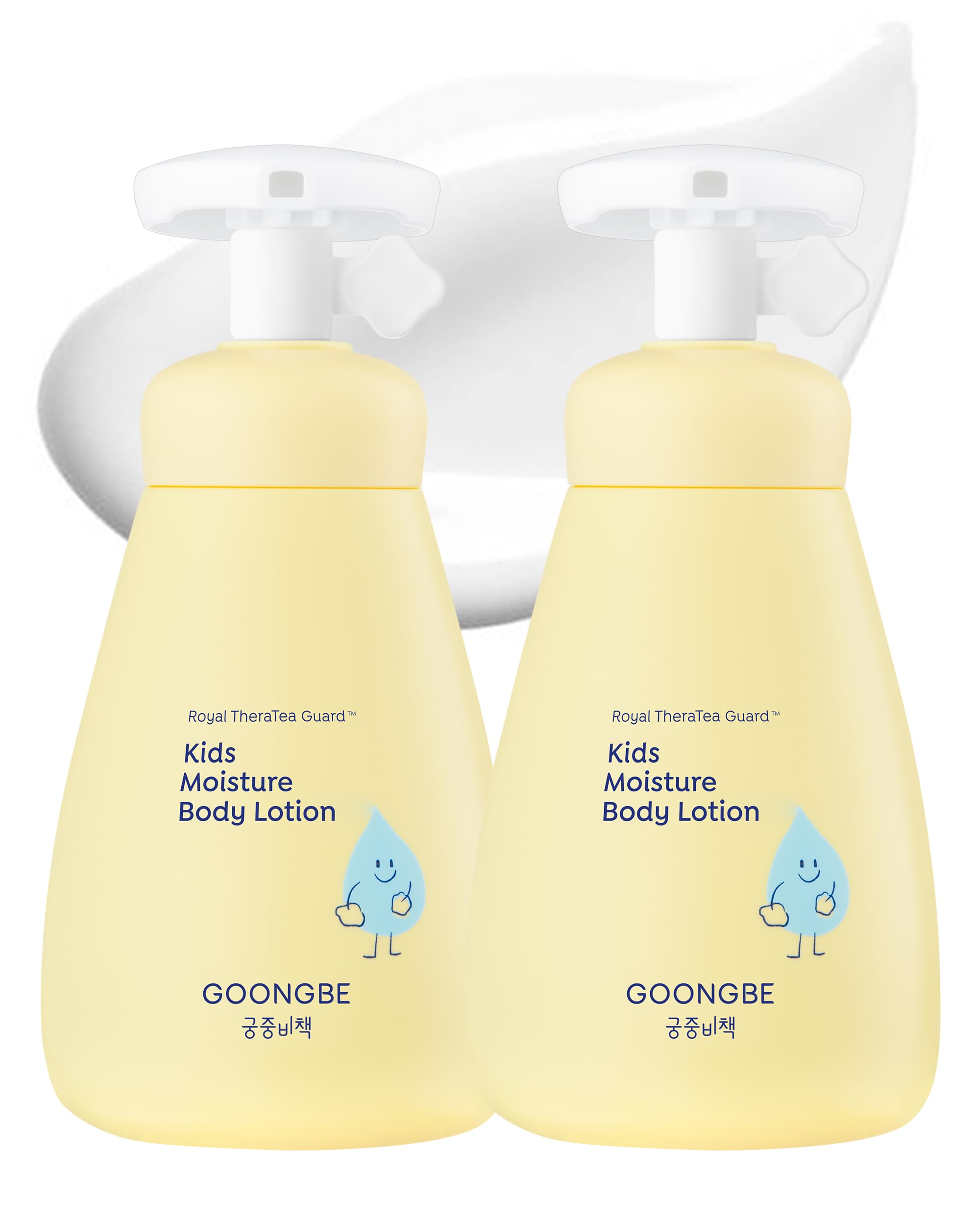GOONGBE Kids Moisture Body Lotion – 24hr Hydrating Daily Moisturizer for Dry Sensitive Skin – Triple Lipid Complex (Ceramide, Squalane, Cica) – Fast-Absorb Non-Sticky, Allergen-Free 8.45oz