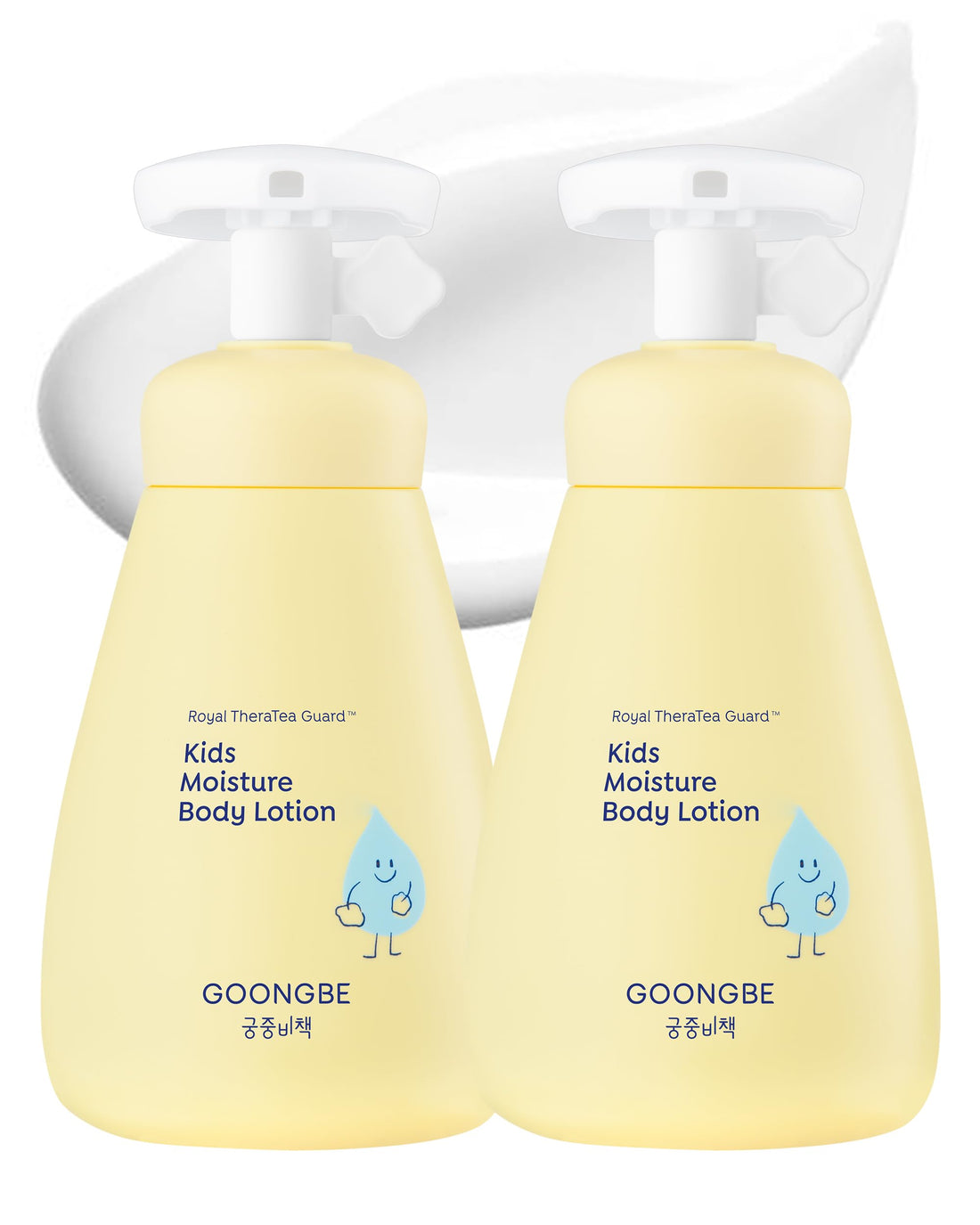 GOONGBE Kids Moisture Body Lotion – 24hr Hydrating Daily Moisturizer for Dry Sensitive Skin – Triple Lipid Complex (Ceramide, Squalane, Cica) – Fast-Absorb Non-Sticky, Allergen-Free 8.45oz