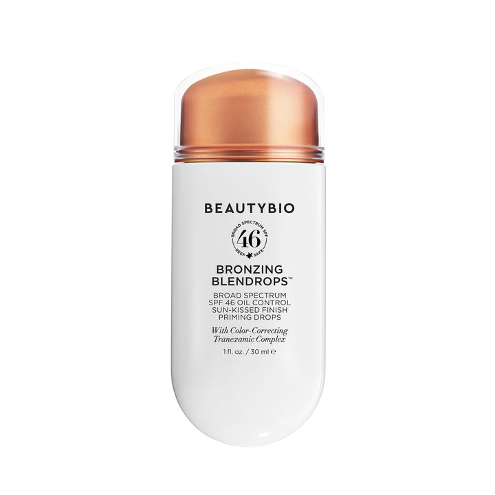 BeautyBio BLENDROPS. Broad Spectrum SPF 46 Oil-Control Priming Drops With Color-Correcting Tranexamic Complex Halalzen