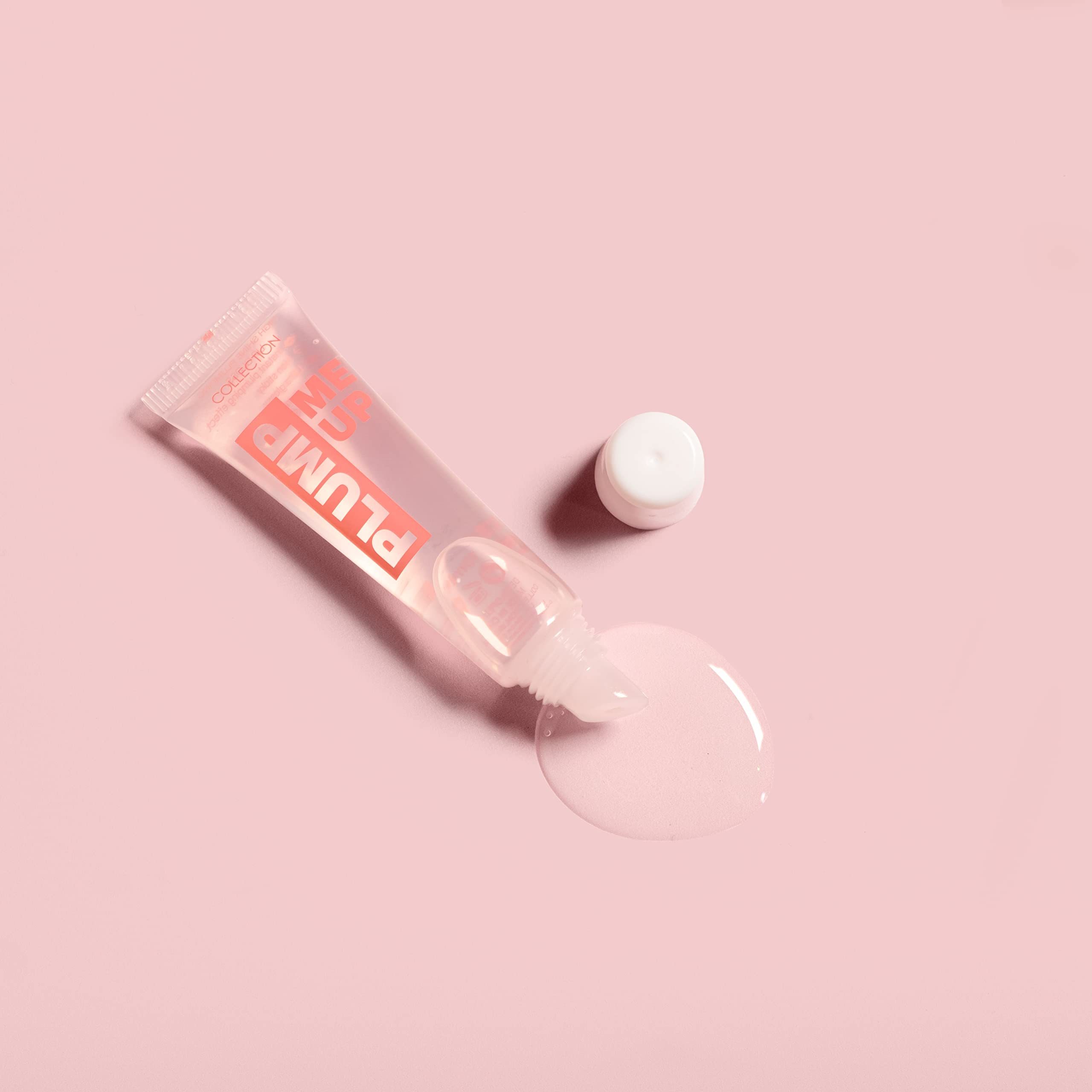 Collection Cosmetics Plumping, High-Shine, Non-Sticky, Plump Me Up Scented Lip Gloss, 10ml, Clear, Peppermint Halalzen
