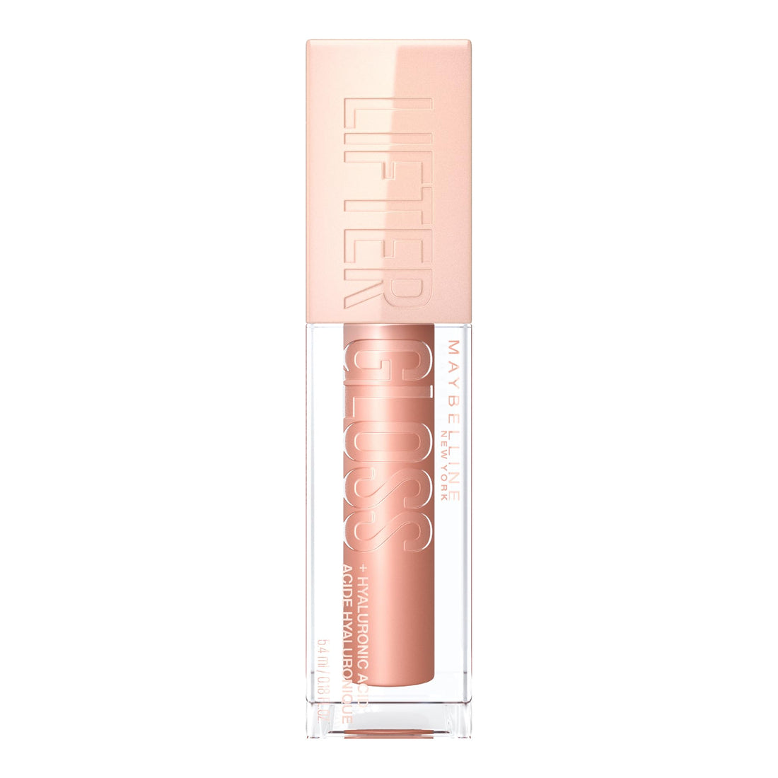 Maybelline Lifter Gloss, Hydrating Lip Gloss with Hyaluronic Acid, 002 Ice (Light Pink), Creates Fuller-Looking, Shiny, Moisturised and Plumped Lips. Non-sticky Halalzen