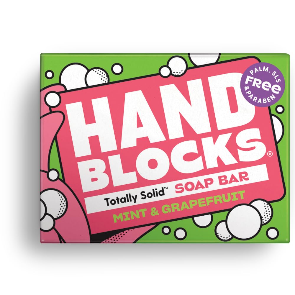 Hand Blocks: Cedarwrood & Eucalyptus (6 Pack) - Cold Processed Natural Soap Bars - Plastic, Palm, SLS, SLES & Paraben Free Halalzen