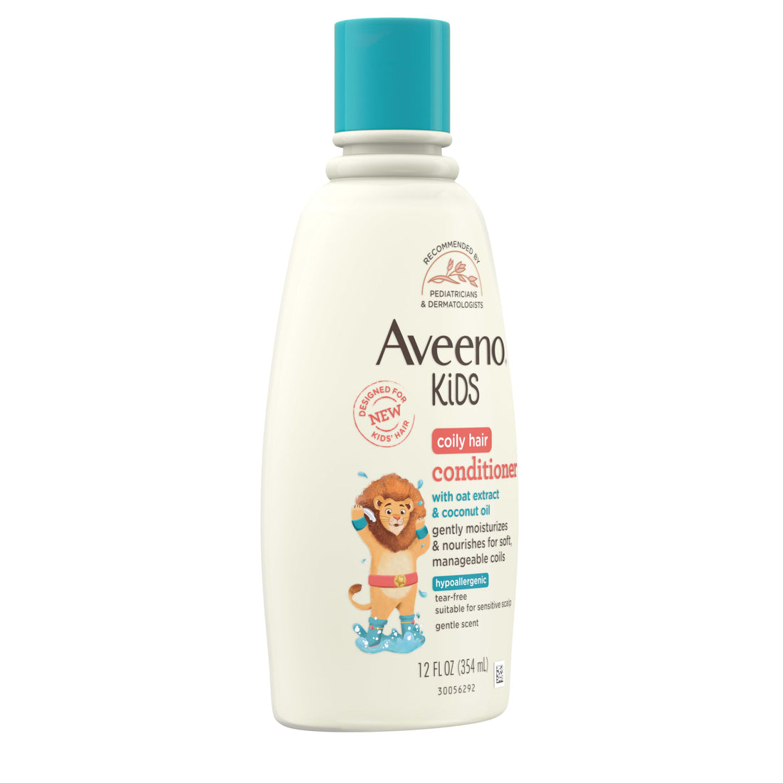 Aveeno Kids Coily Hair Conditioner with Oat Extract & Coconut Oil, Coily Hair Conditioner for Toddlers Detangles & Moisturizes Coils for Healthy-Looking Hair, Hypoallergenic, 12 fl. oz Halalzen
