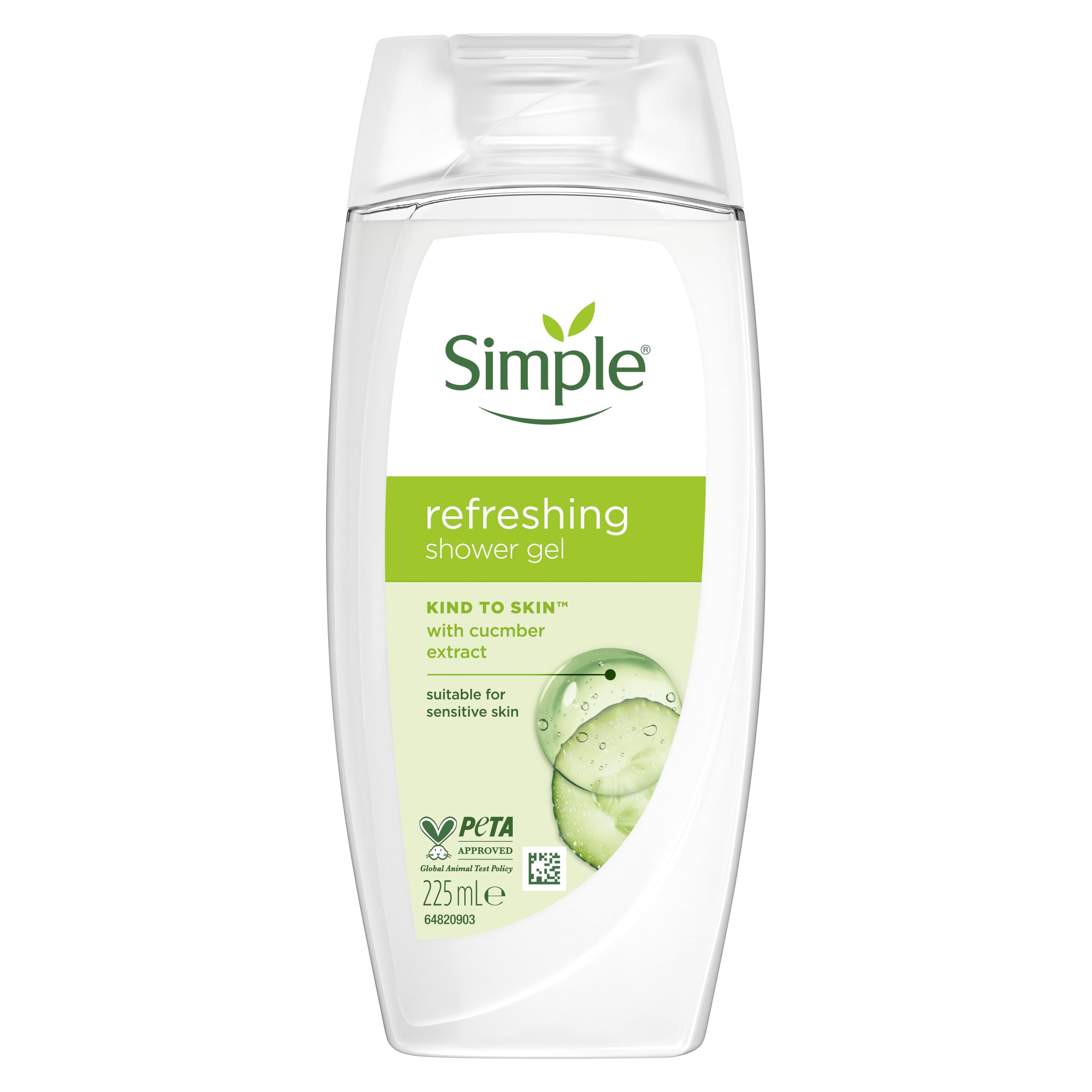 Simple Kind to Skin Kids Hypoallergenic Hair & Body Wash pack of 6 with chamomile oil shampoo for kids 225 ml, White