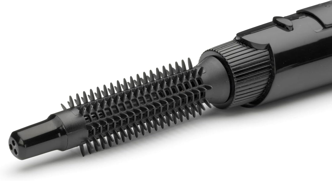 TRESemme Full Finish Air Styler - 300W Hair Dryer Brush With 3 Interchangeable Brush Heads, Curl Release Button, 3 Heat Settings, Cool Shot, Swivel Cord, Black, 5265TU Halalzen