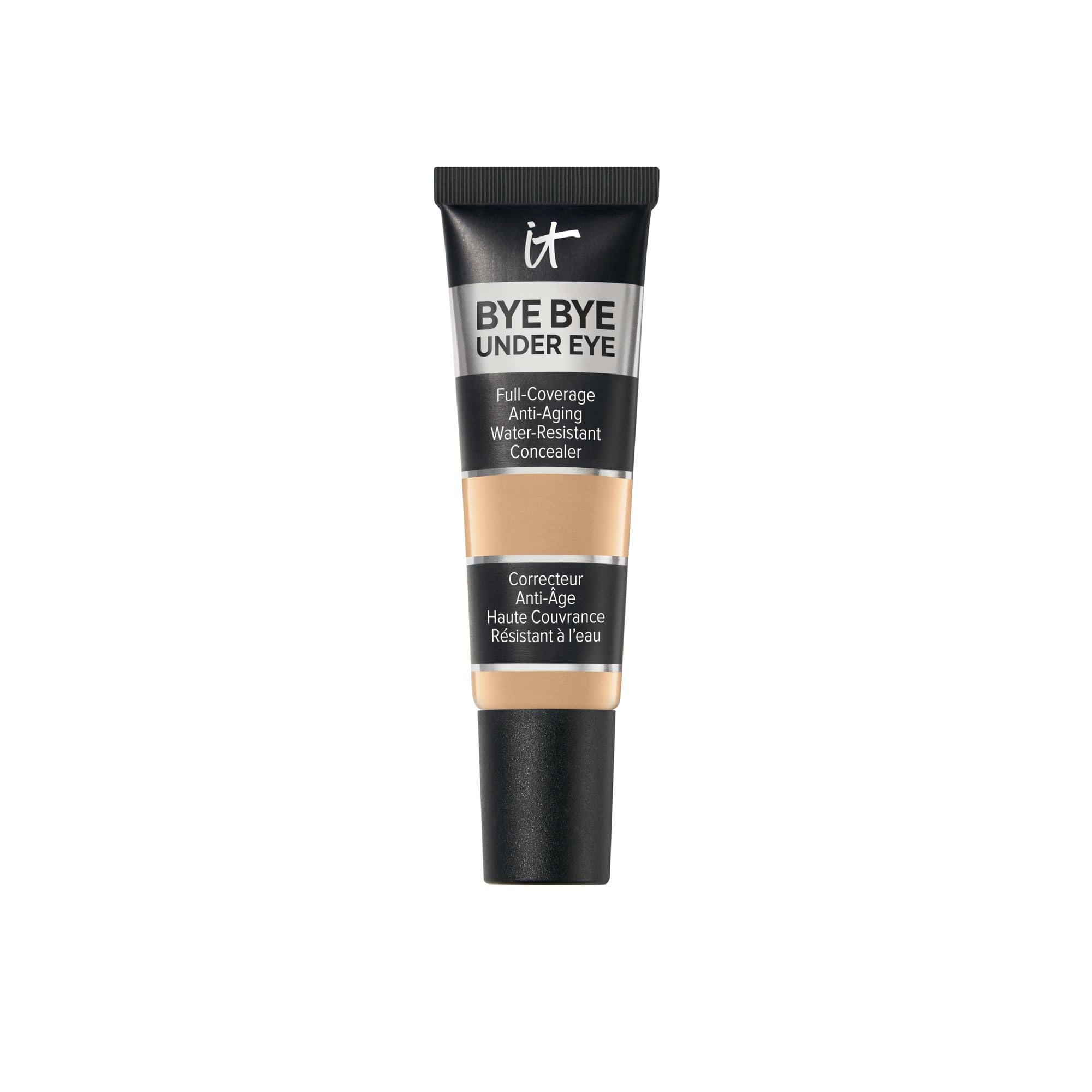 IT Cosmetics Bye Bye Under Eye Concealer, Highly Pigmented and Water-Resistant with Long-Wearing Finish, Conceal look of Dark Circles, with Peptides, Hydrolysed Collagen & Antioxidants 12ml Halalzen
