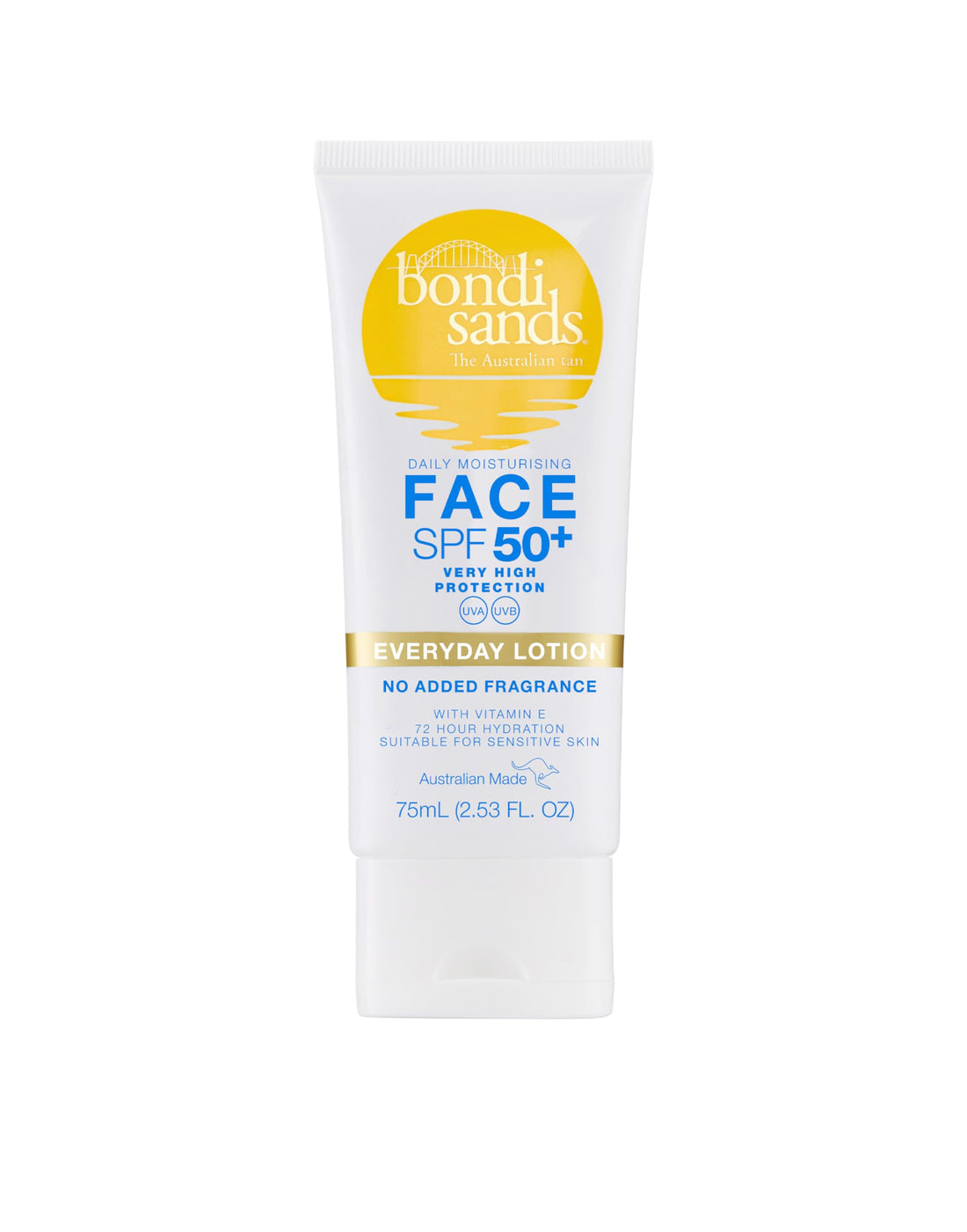 Bondi Sands Fragrance Free Sunscreen Lotion SPF 50+ | Non-Greasy Broad-Spectrum Formula Moisturises, Soothes, and Protects Skin, Water Resistant Up To 4 Hours + Cruelty Free | 150 mL/5.07 Oz