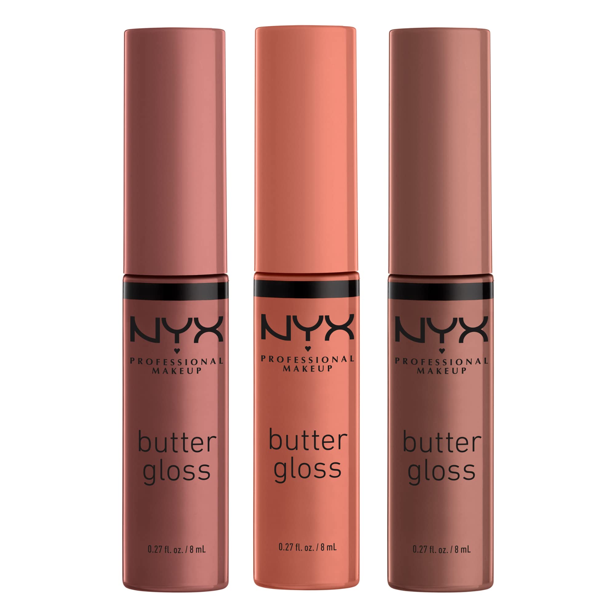 NYX PROFESSIONAL MAKEUP Butter Gloss, Non-Sticky Lip Gloss - Madeleine (Mid-Tone Nude)