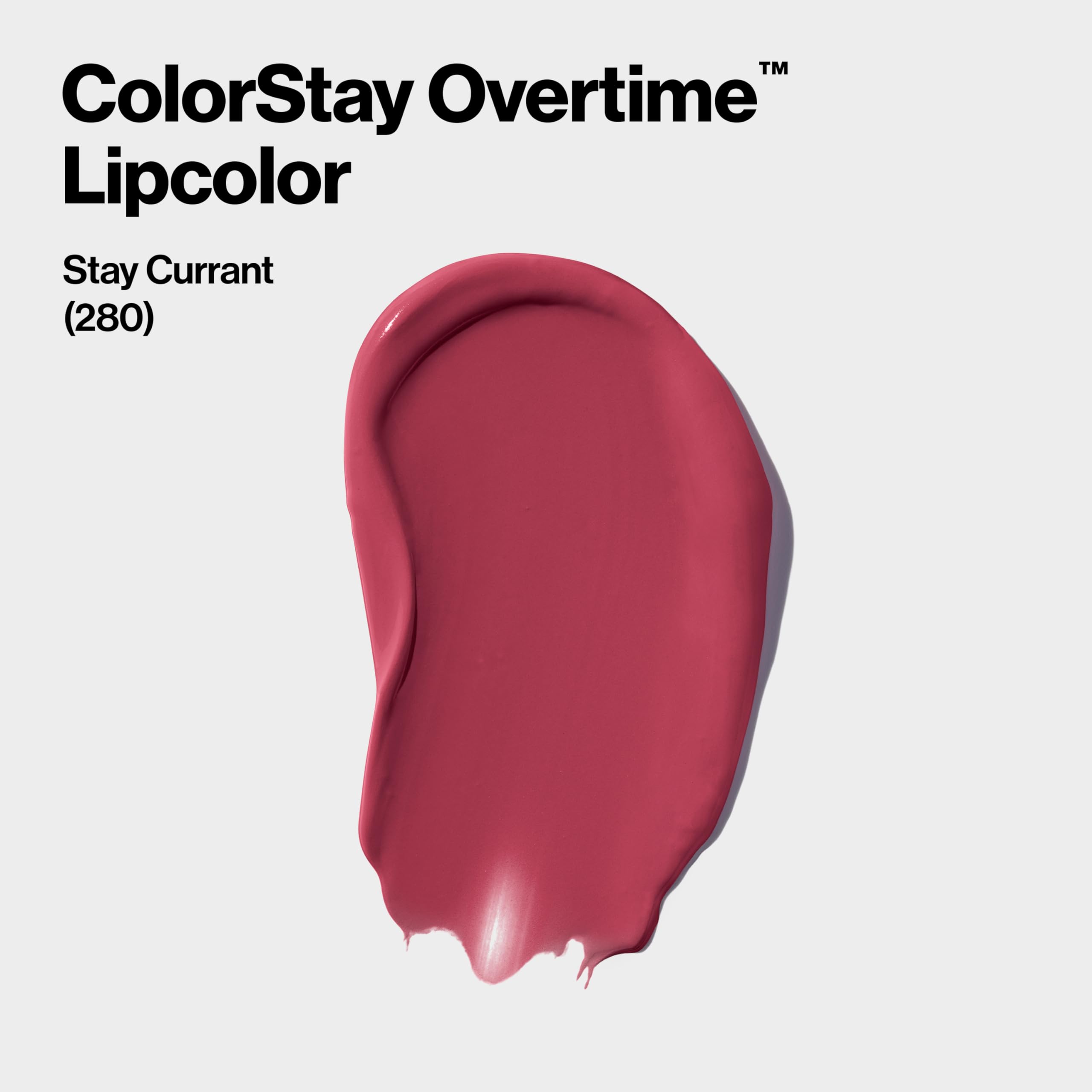 Revlon Liquid Lipstick with Clear Lip Gloss, ColorStay Overtime Lipcolor, Dual Ended with Vitamin E, 370 Everlasting Rum, 0.07 Fl Oz