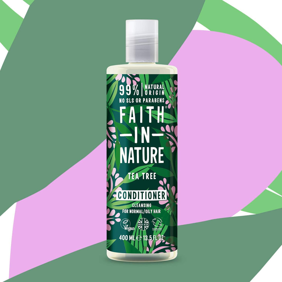 Faith In Nature Organic Aloe Vera Conditioner, Soothing for Normal Hair & Scalp, Vegan & Cruelty Free, No SLS, Silicones or Parabens, 400ml