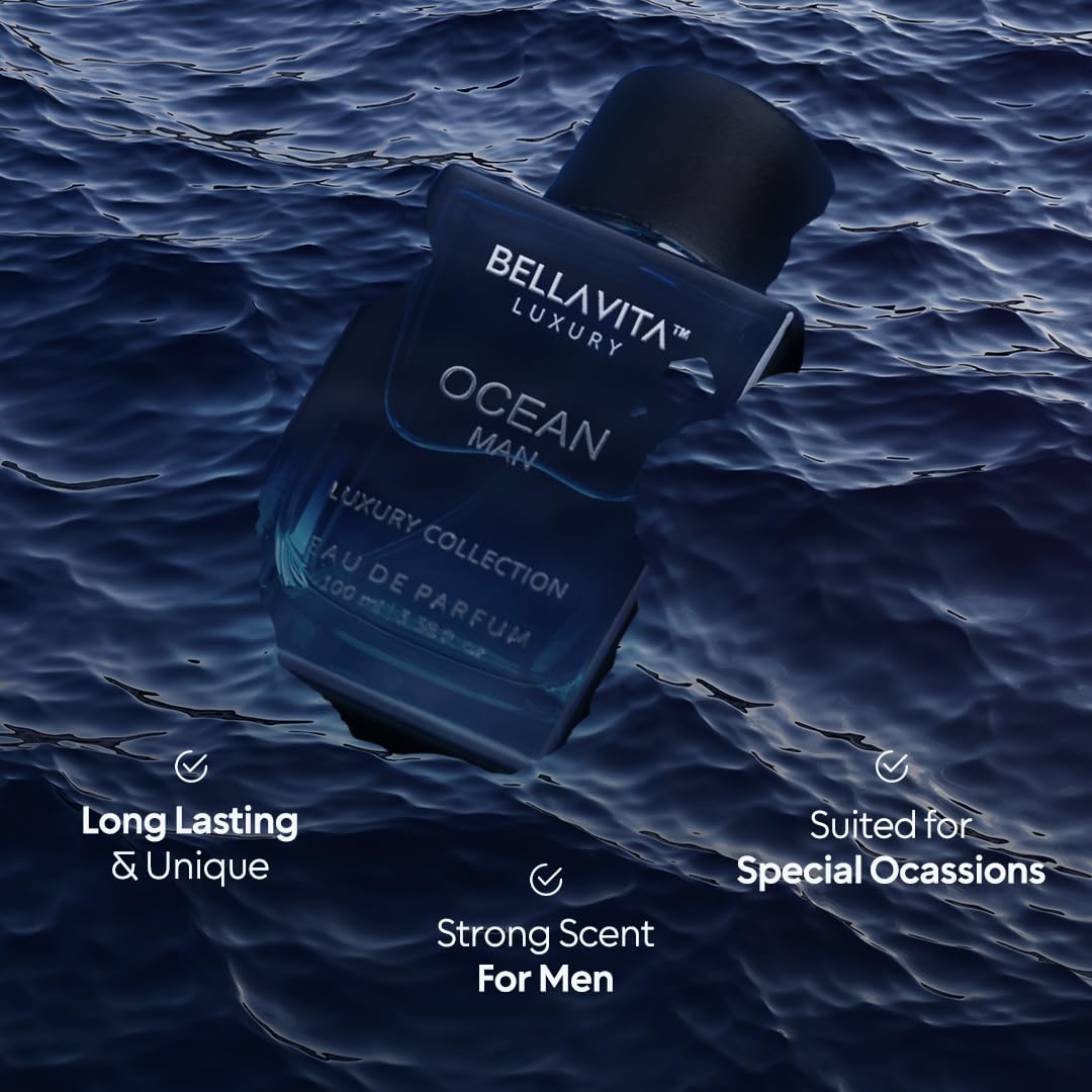 Bellavita Luxury G.O.A.T. Eau de Parfum | 100 ml (3,4 fl.oz.) | Parfum pour Homme | Notes d'agrumes, de bergamote, de patchouli et de vétiver | Parfum masculin longue tenue