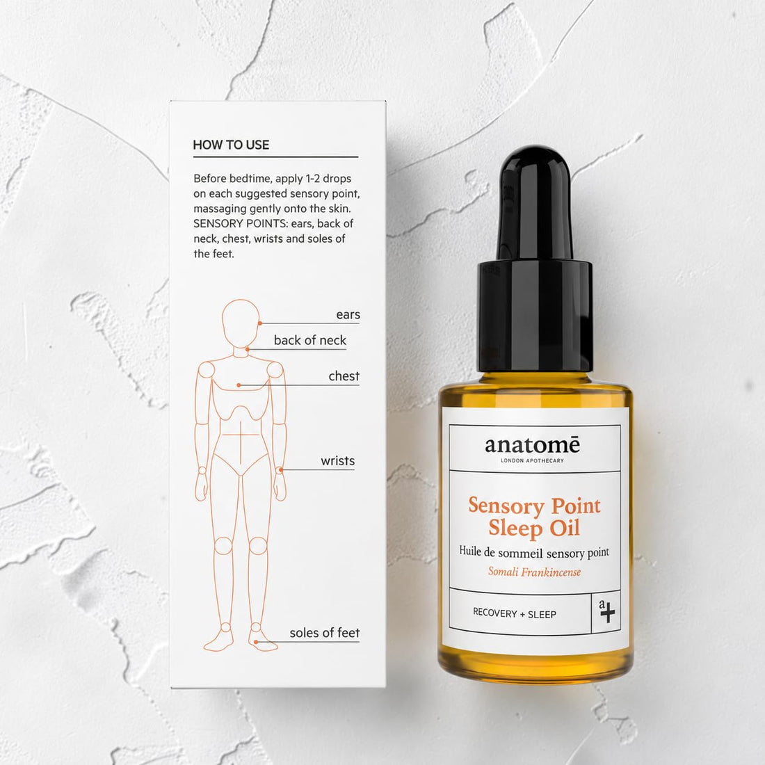 anatomē Sensory Point15ml | 100% Natural Essential Oils Blend to Help Quiet the Mind Before Bed | Ideal for Those Who Cannot Fall Asleep (Cornish Lavender)